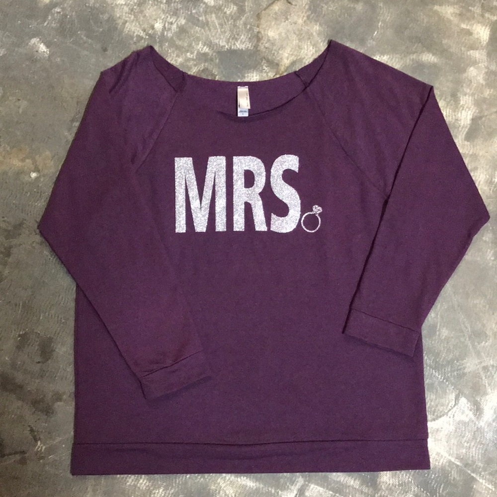 Plum Mrs 3/4 Sleeve Top
